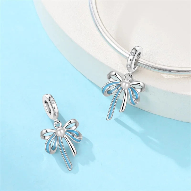 Sterling Silver Blue Purple Butterfly