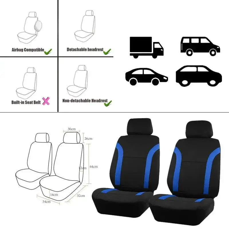 Auto Plus Universal Polyester Car Seat Cover Set Upgrade