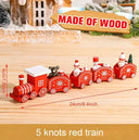 Charming Wooden And Plastic Christmas Train Ornament