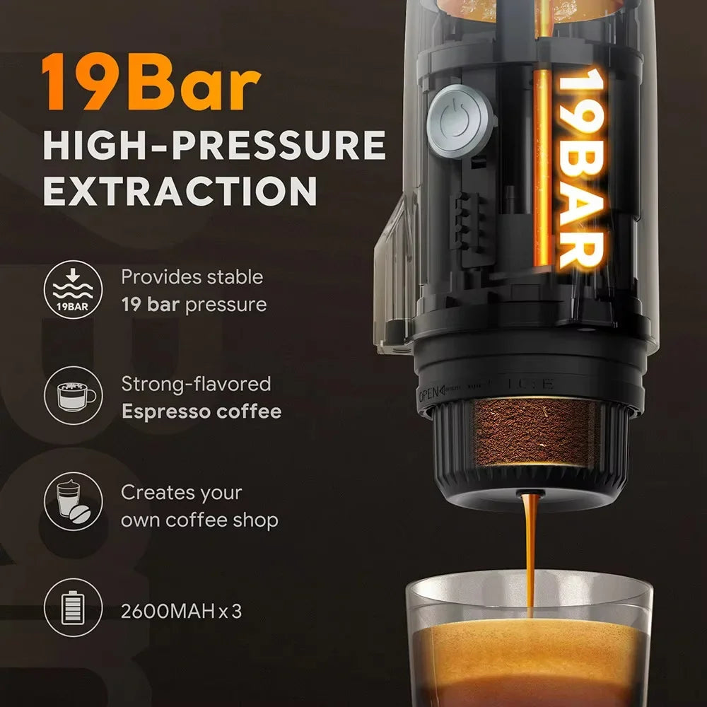 Portable Travel Electric Capsule Coffee Maker Espresso Pot — product view 5