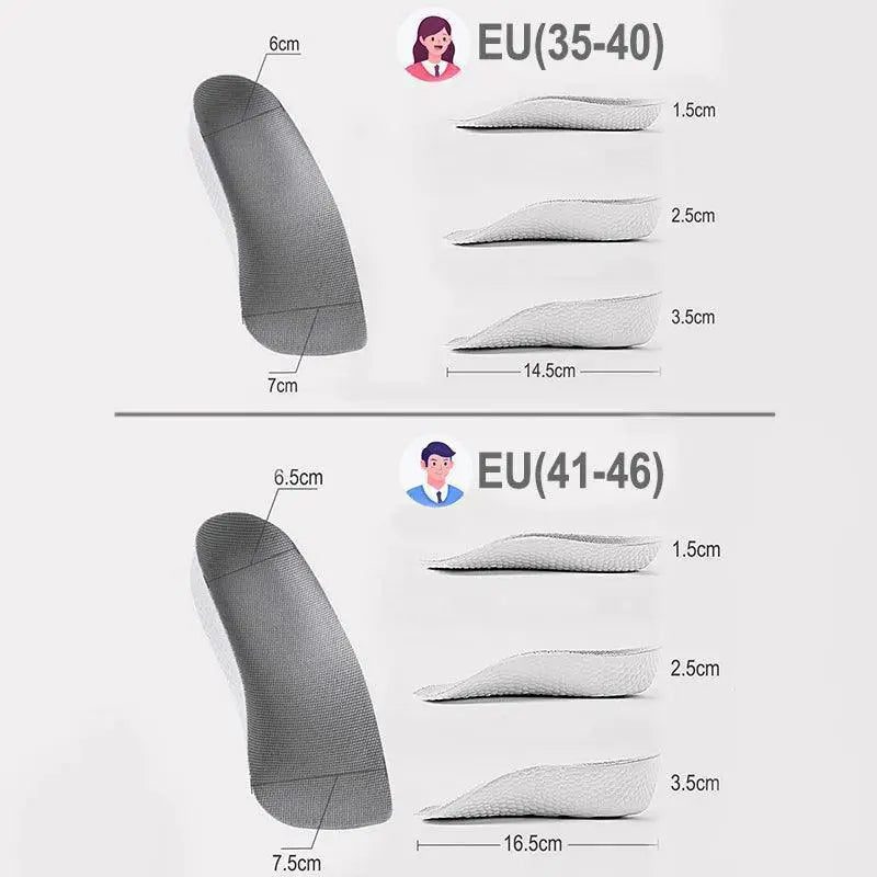 Height Boosting Comfort Orthopedic Insoles for Posture