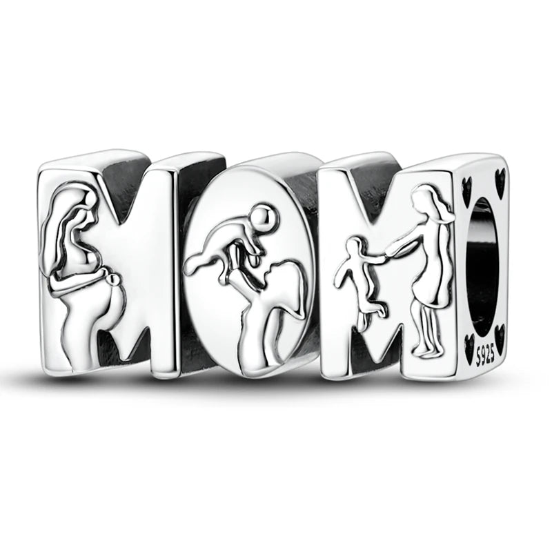 Sterling Silver Charm Family Love