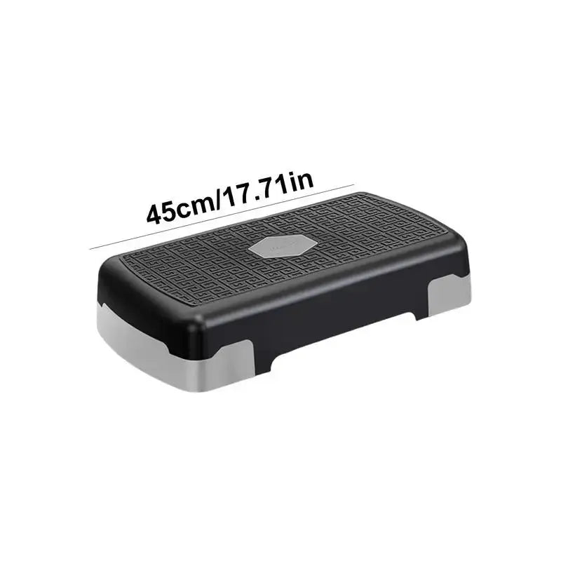 Exercise Step Aerobic Stepper Step Trainer Step Board With 3 Risers For Home Gym Cardio Strength & Training Exercise