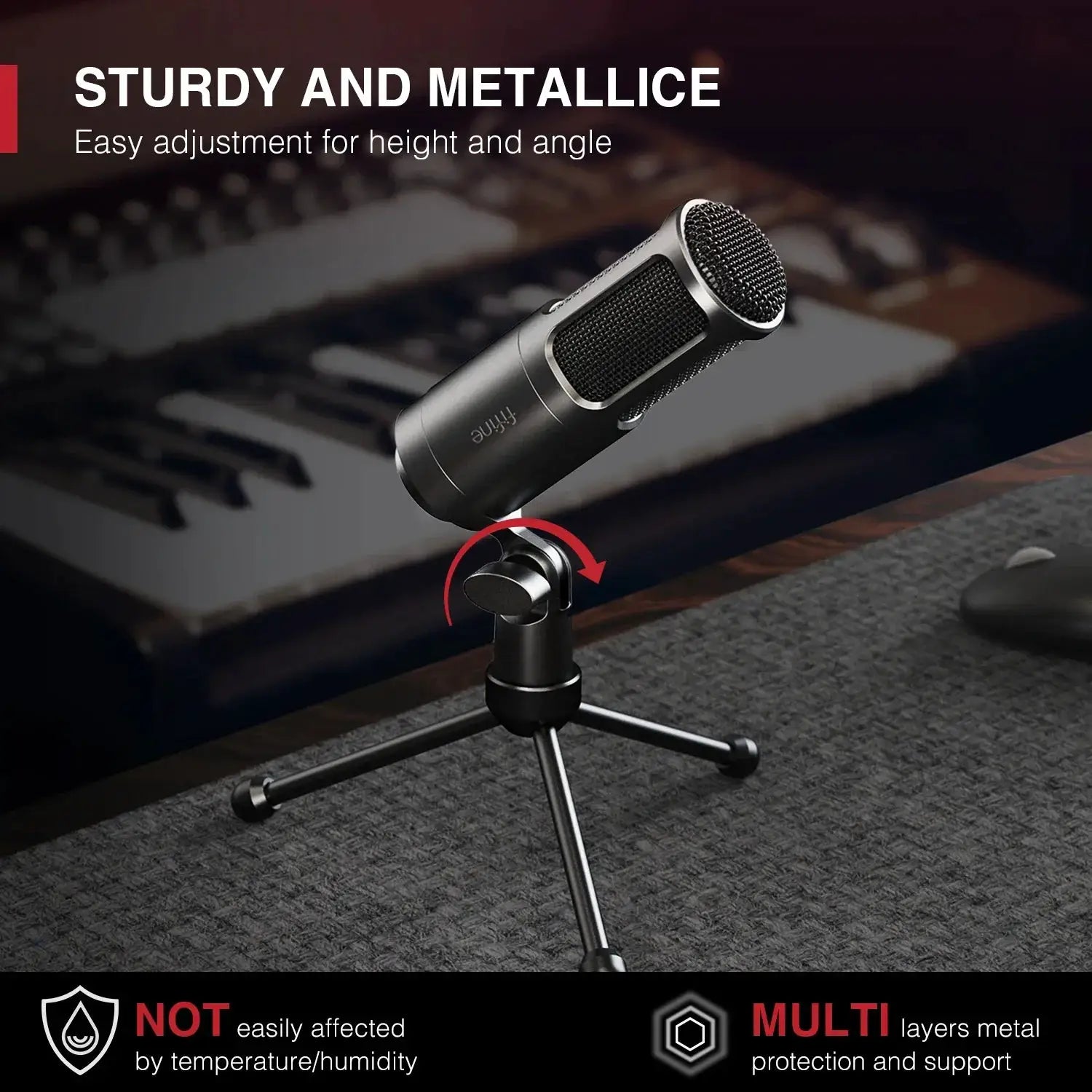 XLR Dynamic Microphone K669D Podcasting and Streaming