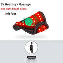 660nm Red Light Heating Toe Wrap Vibration Massager Warm Cover Instep Post Workout Relax Home Leisure Relieve Fatigue