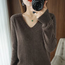 V Neck Knit Sweater