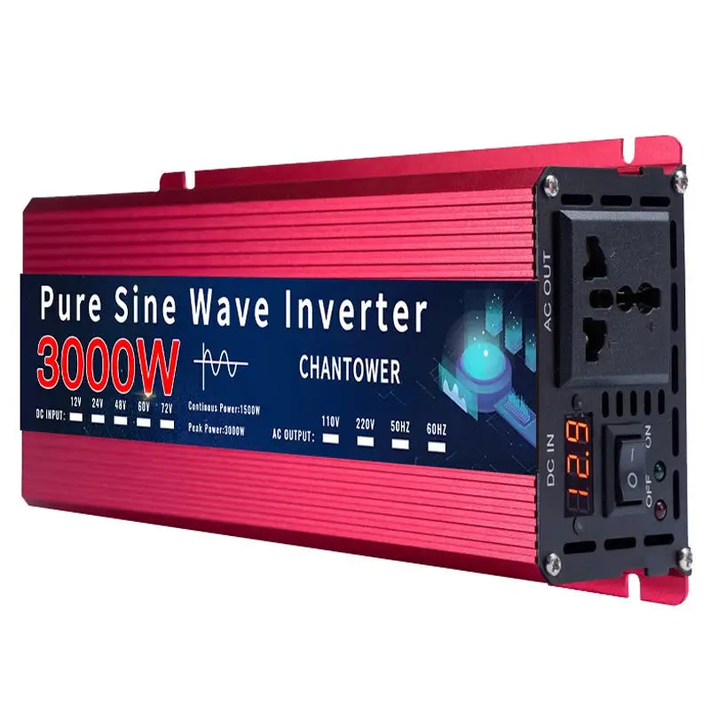 Pure Sine Wave Inverter 12V 220V 110V 2000W 4000W 5000W DC To AC 50Hz 60Hz Portable Power Voltage Converter Car Solar Inverter