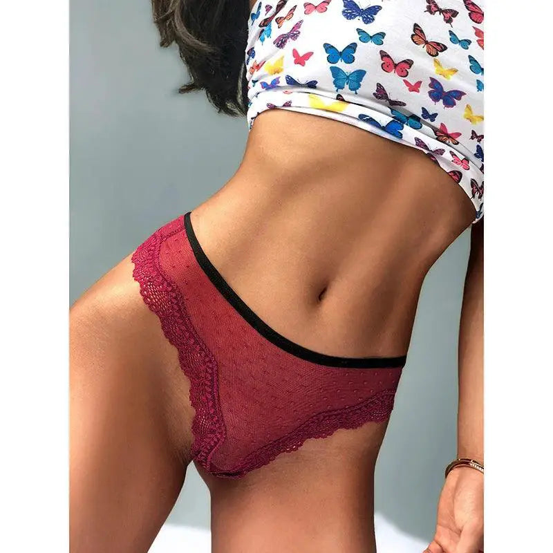 Sensual Lace Thong Panties Allure In Elegant Colors