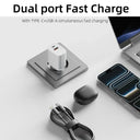30W Fast Charger - GaN Compact Dual Port EU Plug