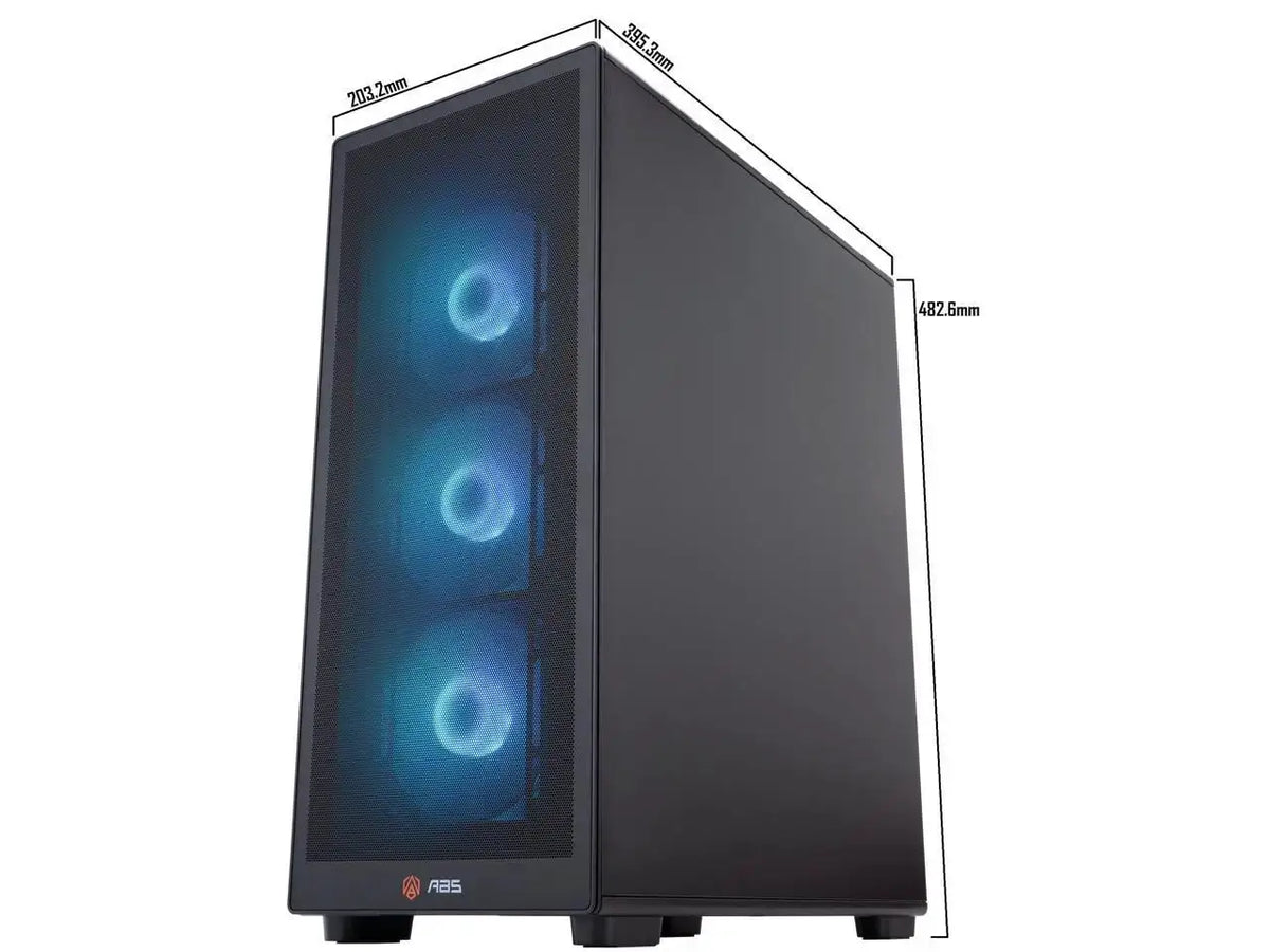 ABS Stratos II Aqua Prebuilt Gaming PC - Windows 11 - Intel Core i9-14900KF - GeForce RTX 5070 Ti 16GB - DLSS 4 - 32GB DDR5 - 2TB NVMe SSD