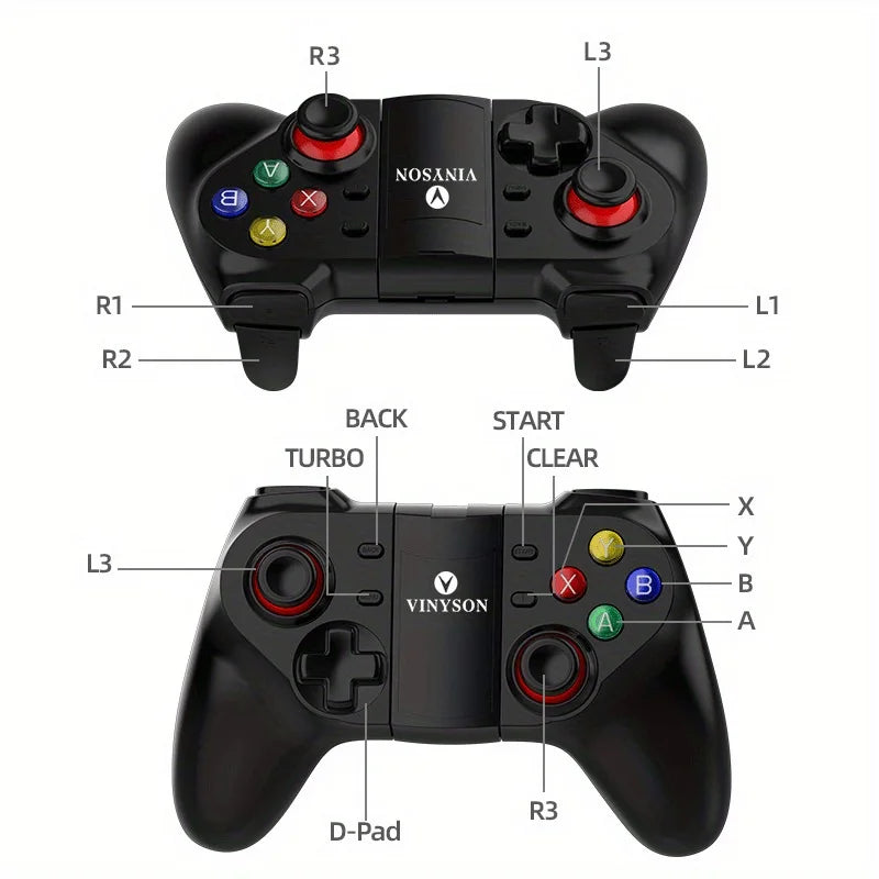Portable Wireless Game Controller Bluetooth