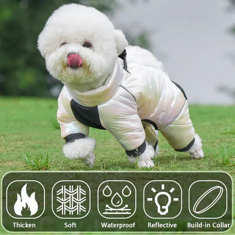 Winter Dog Down Jacket Waterproof Coat For French Bulldog