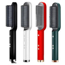Hair Straightener Brush - Fast Ceramic Heating.