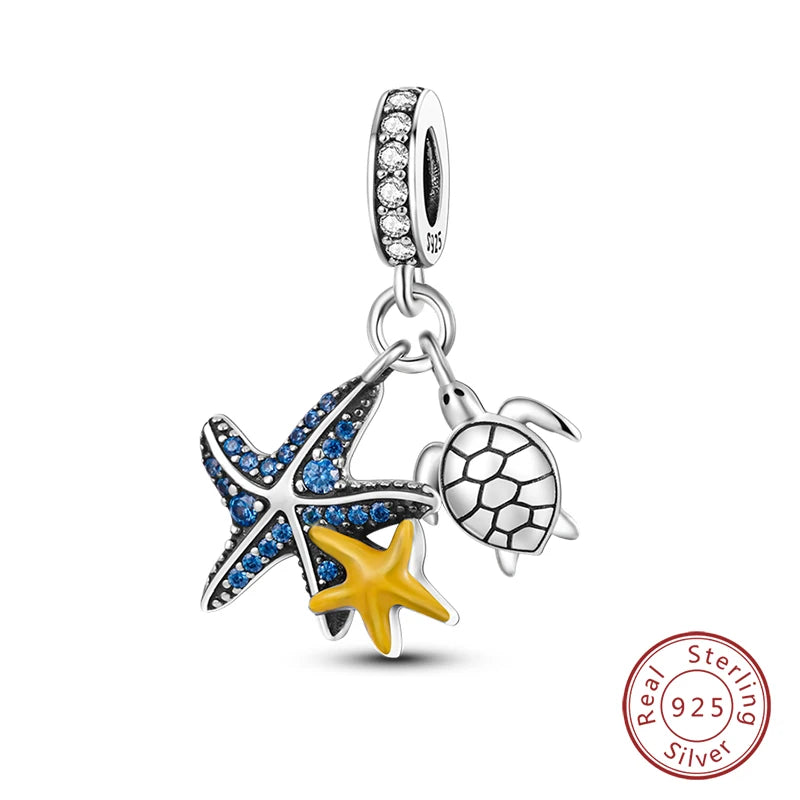 Sterling Silver Blue Ocean Ship