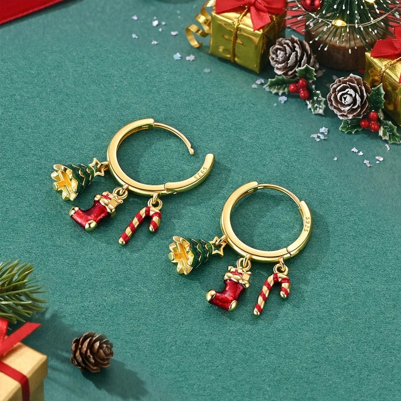 Sterling Silver Women's Earrings Golden