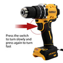 DCD805 20V Brushless Cordless Impact Drill 1/2 In Lightweight