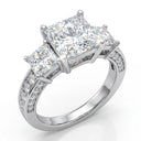 Princess Cut Moissanite Ring