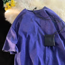 Vintage Oversized Acid Wash Tee Retro Chic Loose Fit Top