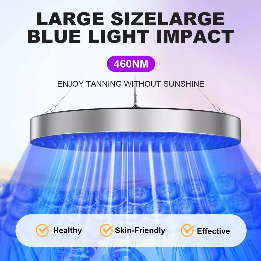 Tanning Lamp Blue Light Black Light Home Sunbathing with Foldable — product view 2