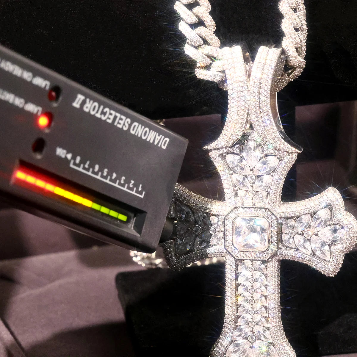 Iced Out Gothic Cross Pendant