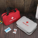 Travel Car First Aid Kit Compact with Multi-Mesh Pockets Classified Storage Portable Emergency Medical Bag