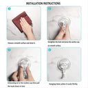 Clear Suction Cup Hooks For Strong Hold In Bathrooms Kitchens