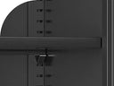 72 Inch Black Metal Storage Cabinet With Locking Doors