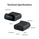 GL.iNet Comet Pro Remote KVM Over Wi-Fi, Dual Band Wi-Fi Passthrough, Touchscreen, eMMC,Tailscale Support Remote Access Control and ATX/fingerbot for Disaster Recovery, Home Office