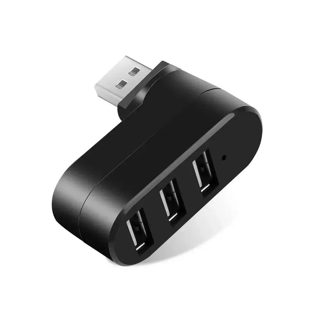 USB Hub Adapter High Speed Connectivity With Rotating Design
