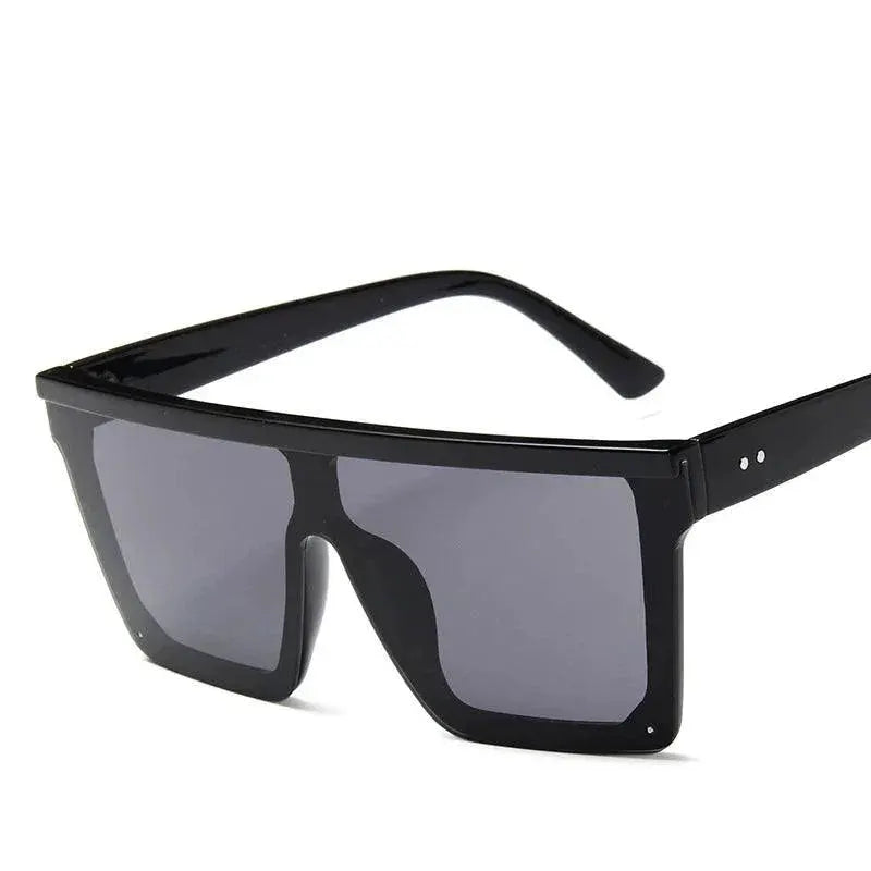 Unisex Vintage Flat Top Sunglasses UV400 Protection