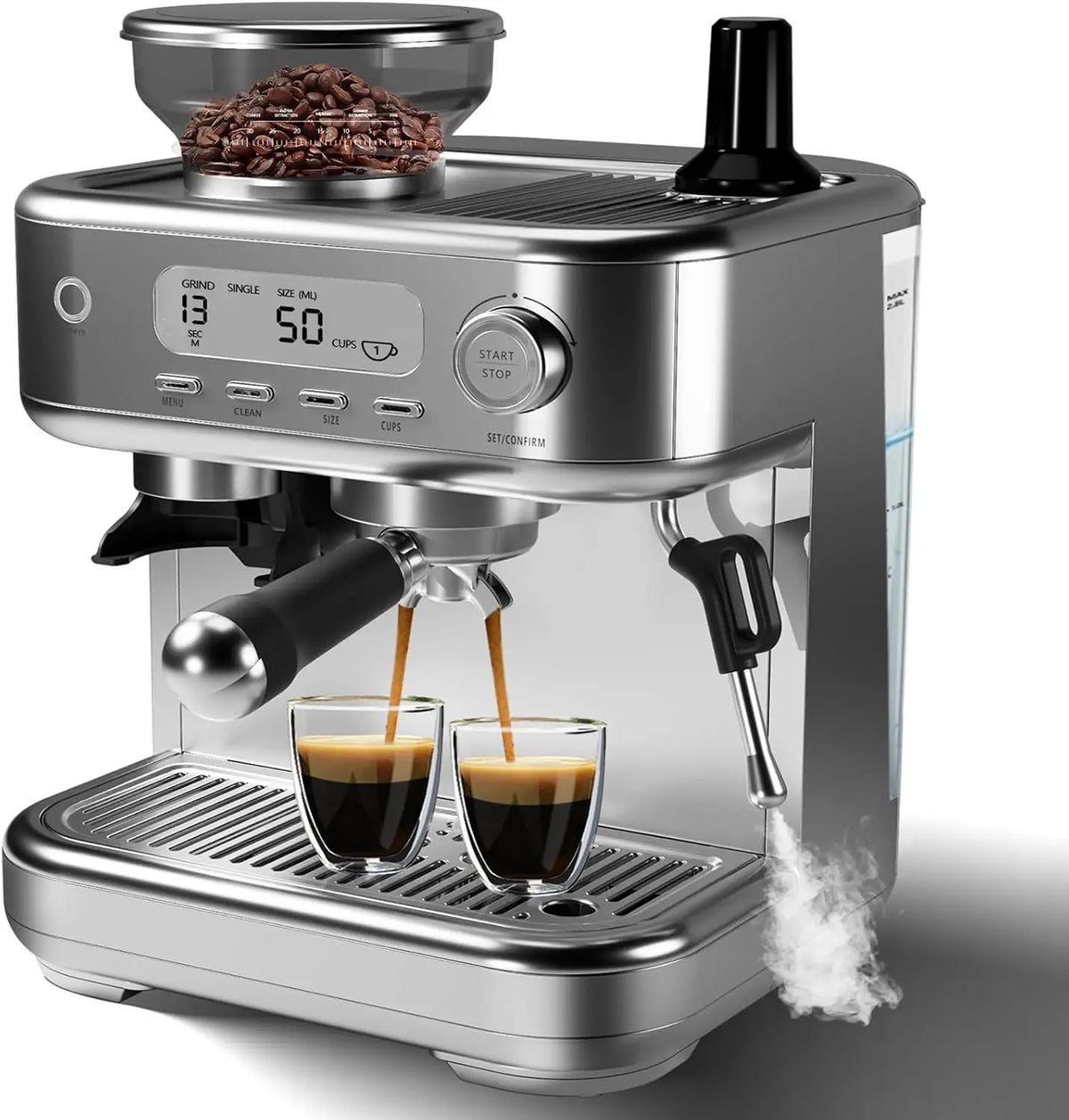Tacleekii Espresso Machine Stainless Steel Professional — product view 1