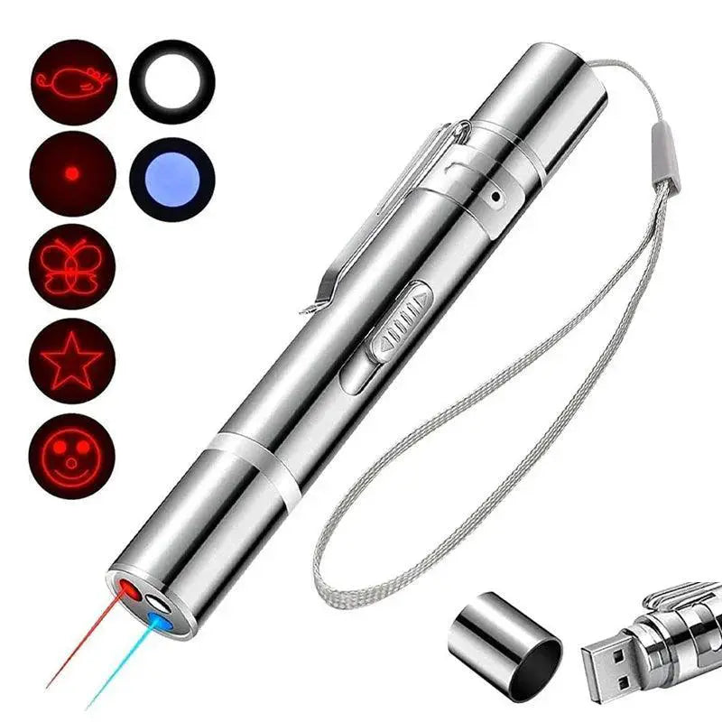 Cat Interactive Laser Pointer USB Rechargeable Chaser Pen