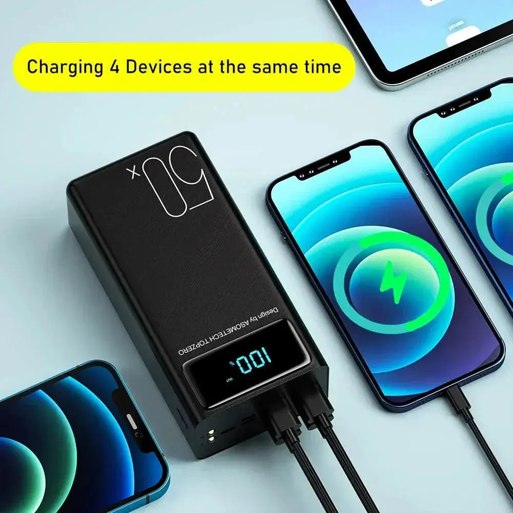 Ultra Powerful 50000mAh Portable Charger With LED Light