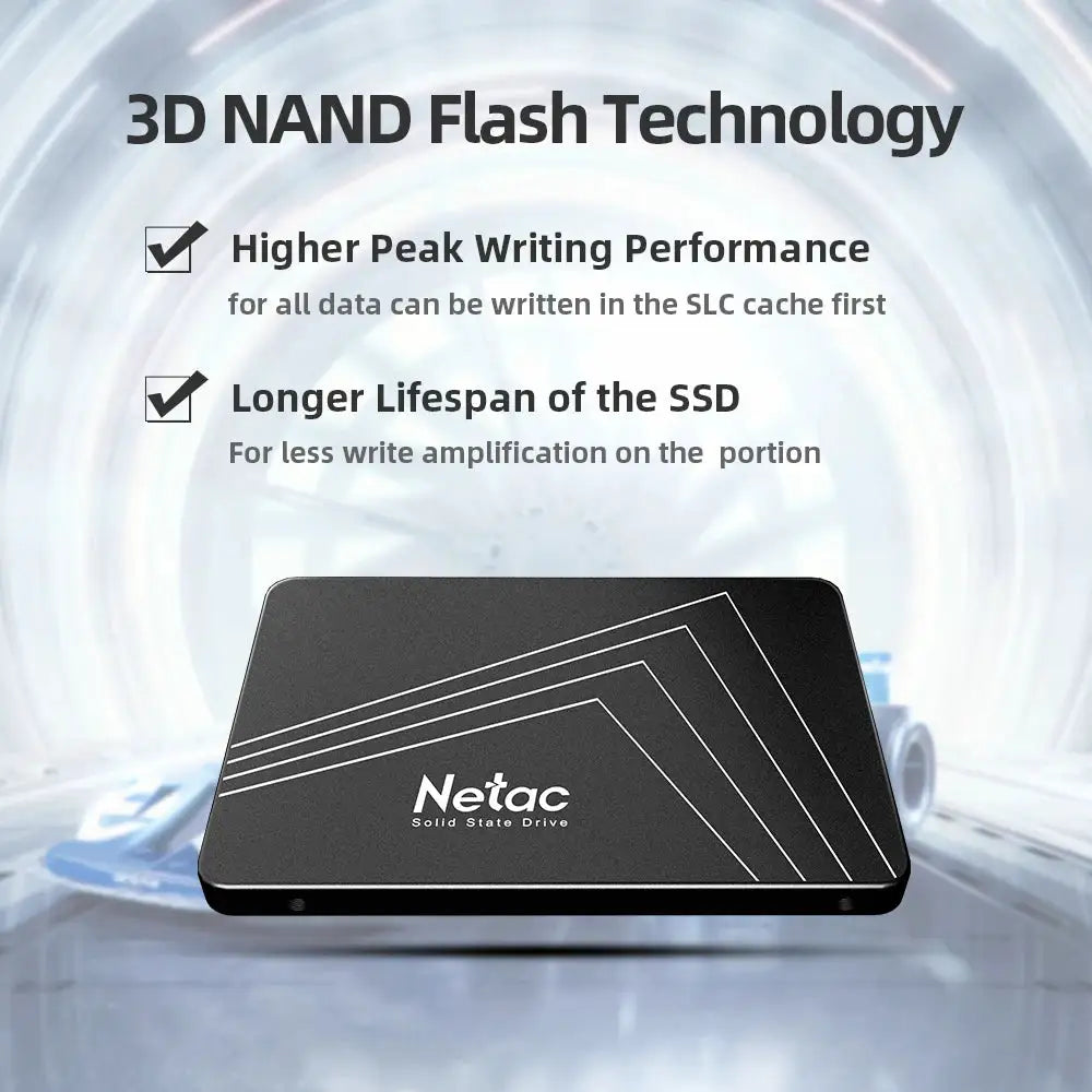 Netac SATA SSD SATA3 2.5 SSD 1tb 2tb 4tb 128gb 256gb 512gb 480gb 960gb HDD Internal Solid State Drive Hard Disk for Laptop PC