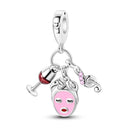 Charm Silver Plated Pendant Beads