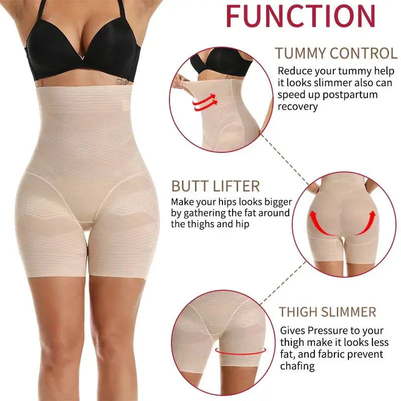 High Waist Butt Lifter Shapewear For Women Tummy Control