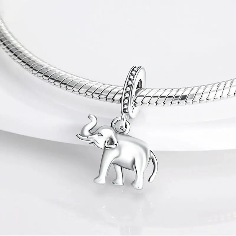 MULA 925 Sterling Silver Charms Pendant Bead Fit Original Bracelet Necklaces Peak Bird Elephant Vintage Charm Women Jewelry Gift