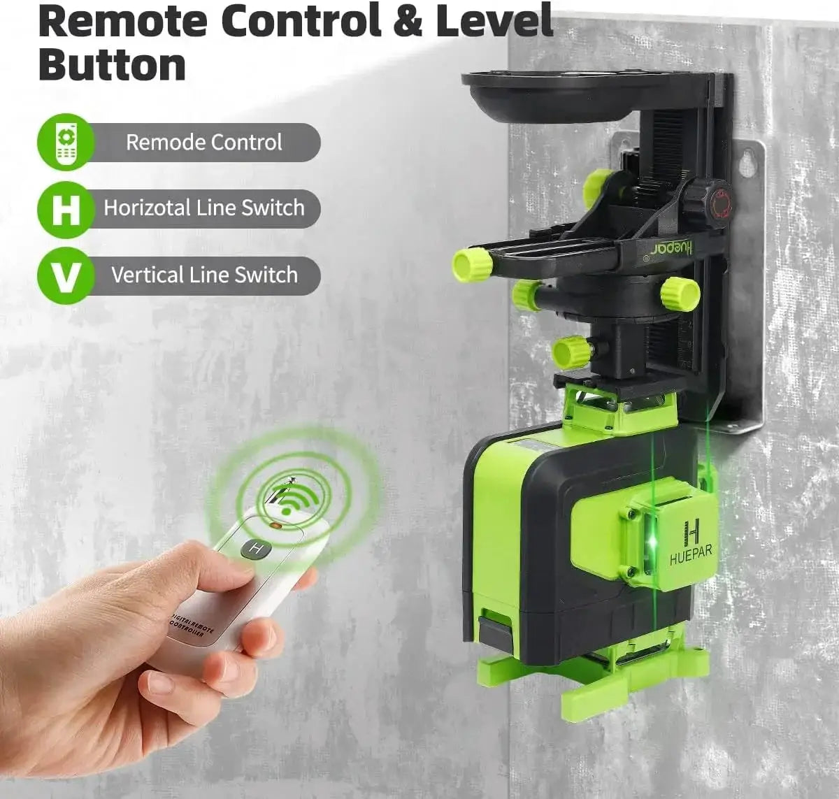 Huepar 16 Lines 4D Cross Line Laser Level Green Beam