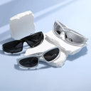 Trendy Unisex Oval Punk Sunglasses for Y2K Fashion Style