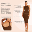 Seamless U Backless Bodysuit Dress for Women Tummy Control