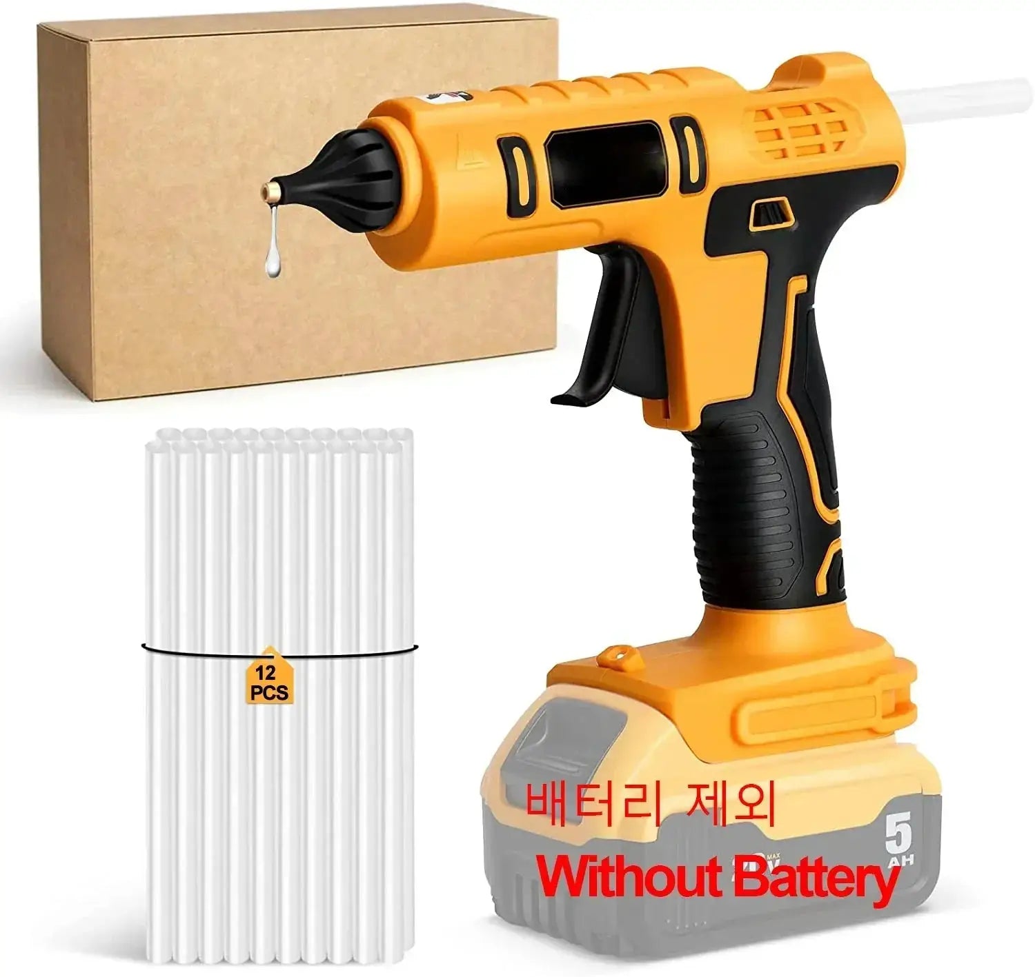 Cordless Electric Hot Glue Gun 100W Fast Heating Tool - OurLum.com