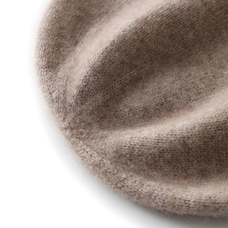 Wool Cashmere Knit Winter Hat