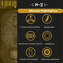 Motospeed Darmoshark M3 Precision Gaming Mouse Elite Performance