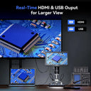 TOMLOV TriL110 3-Lens 2K Digital Microscope 2500X HDMI Coin Microscopes Magnifier 10.1" IPS Screen for  Coins Soldering Tools