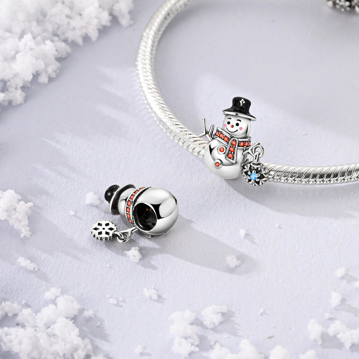 Charm Silver Plated Christmas Winter