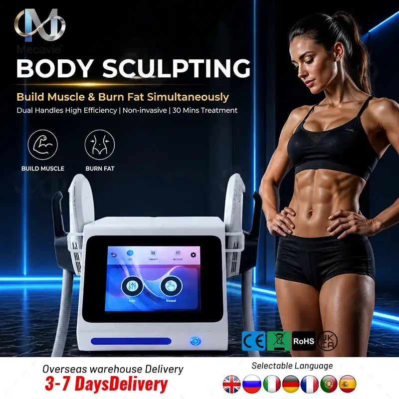 2026 EMSNova HIEMT EMS Body Contouring Device, 7000W Muscle Toning Equipment for Body Shaping & Skin Firming Salon Beauty Care