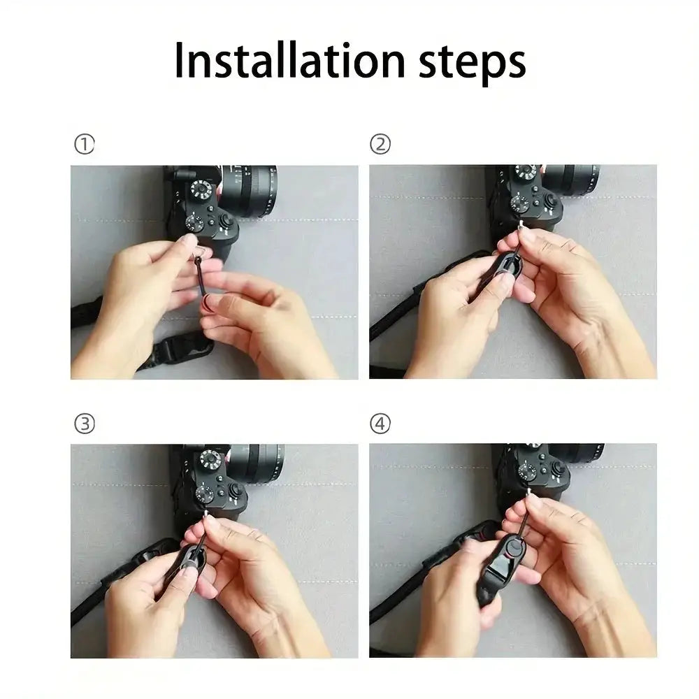 Quick Release Round Rope Camera Strap Fast Detachable Shoulder Strap for DSLR Mirrorless Camera Adjustable Camera Neck Strap