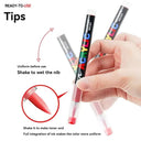 Acrylic Brush Marker Set Colors