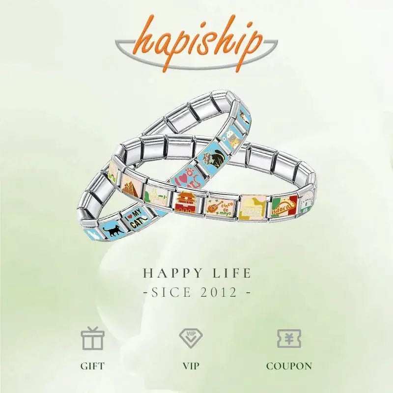 Fashion Charm Links 9mm Jewelry for Women Premium Quality