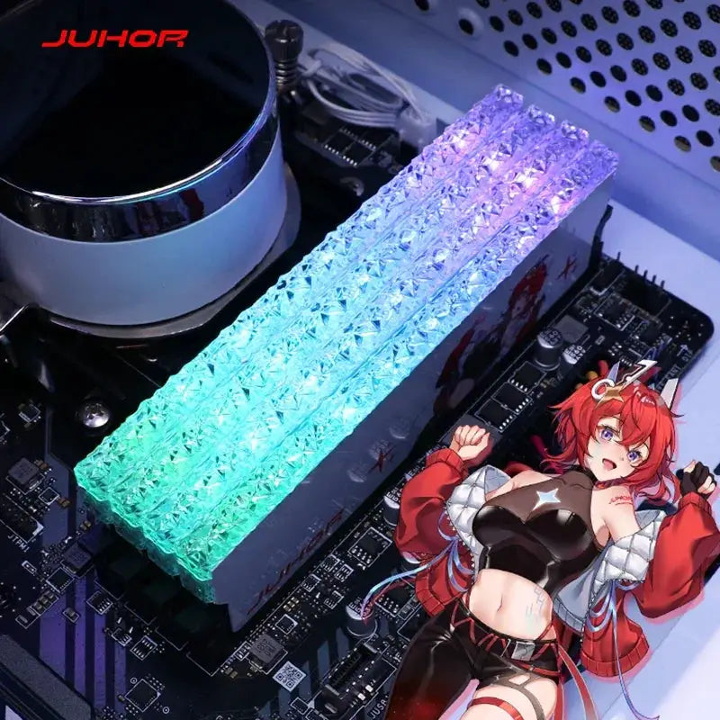 JUHOR DDR5 RGB 2x16GB Kit 6800MHz UDIMM Gaming Memory